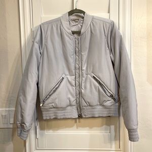 Athleta Gray Puffer Jacket